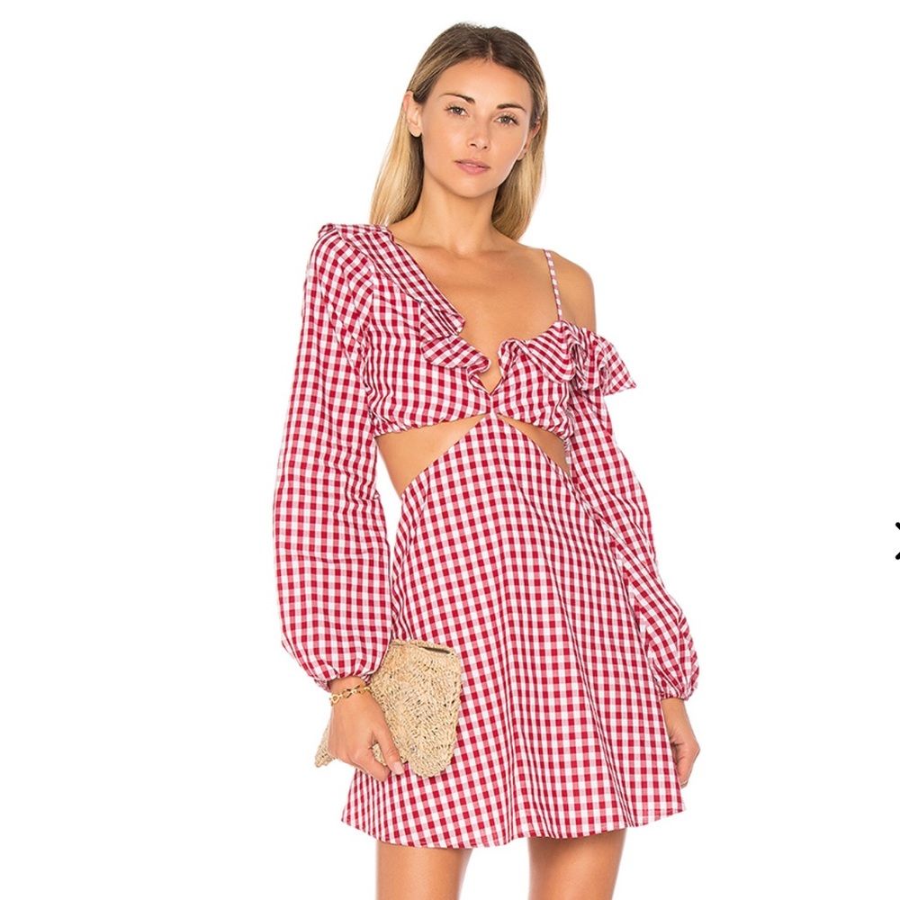 Gingham love bliss mini dress